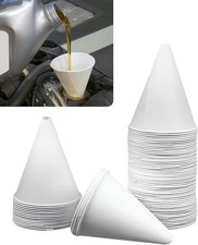 50PCS 6 oz Funnel, Car Accessories Paper Funnels for Automotive Use, Disposable