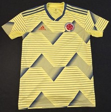 COLOMBIA NATIONAL TEAM ADIDAS CLIMALITE JERSEY YELLOW MEDIUM M 2019