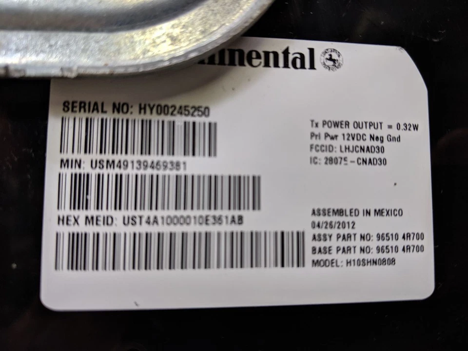 Communication Telematics Blue Link Module 965104R700 12-15 HYUNDAI SONATA h18 - Image 2 of 4