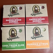 Lot 4 Mixed Scents Dr. Squatch Bar Boxed Men s Soaps