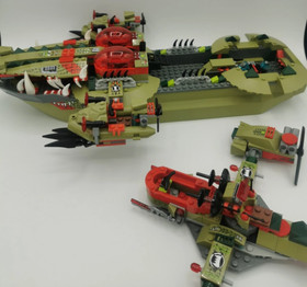 Lego Cragger's Command Ship 70006 Legends of Chima 100% Complete Set Crocodiles