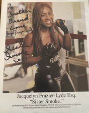 Jackie Frazier-Lyde USA Boxen 2001 Foto original signiert 20x25 cm