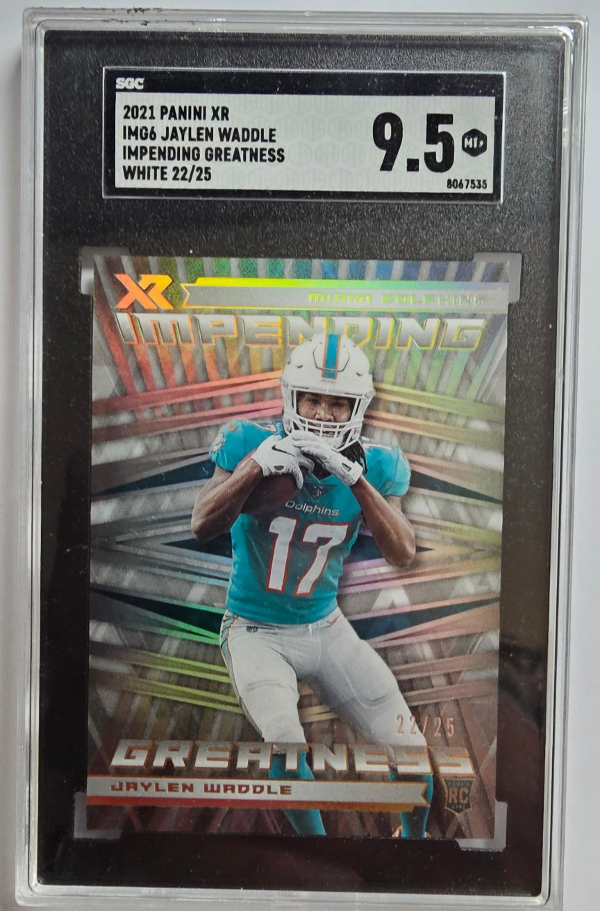 Jaylen Waddle Panini XR Impending Greatness #IMG6 White