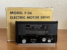 Nikon F36 Motor Drive Winder NM in box for F - EXC+ circa Type 4 1971 F-36