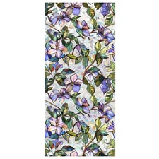 Rainbow Spring Floral Window Privacy Film Sun Blocking 3D Decorative PVC Stai...