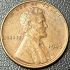 1945 Lincoln Wheat Cent • BU to Almost Uncirculated • Philadelphia Mint • Key