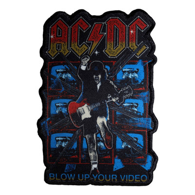 AC/DC Patch · Blow Up Your Video Cut Out · Band Aufnäher · Offizieller Merch