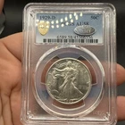 1929-D Walking Liberty Half Dollar 50c PCGS Gold Shield Littleton Select AU58