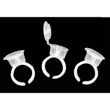 Tattoo Pigment Ink Ring Cups Eyelash Extend Glue Holder Container With Lid