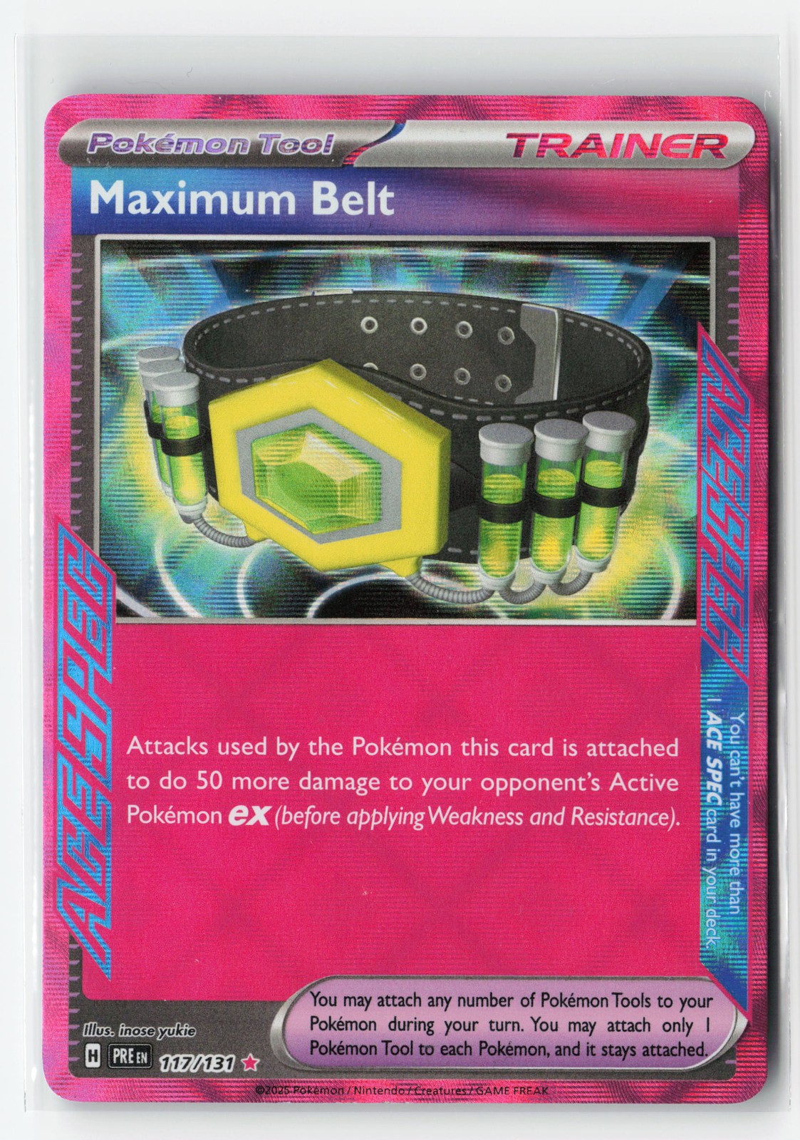 MAXIMUM BELT 117/131 PRISMATIC EVOLUTIONS POKEMON TCG NM