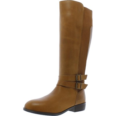 Array Womens Bonnie Tan Leather Tall Knee-High Boots 11 Medium (B,M) BHFO 6700