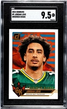 2024 Donruss #9 Jordan Love Gridiron Kings SGC 9.5