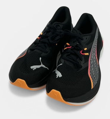 Puma Deviate Nitro 3 Women's Size 10.5 Black/Sunset Glow Running Shoes