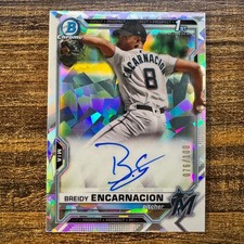 2021 Bowman Chrome Breidy Encarnacion 1st #CPA-BE Atomic Refractor Auto #076/100