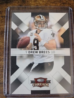 2009 Donruss Threads Drew Brees #62 New Orleans Saints HOF