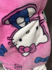 New Hello Kitty Double (2) Pack Color Bows Plush 60"x70" Throw Blanket On Hanger — photo 3