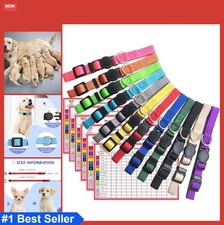 Puppy Collars 12 Pack Soft Nylon Safety Breakaway for Small Pets 7-10 Inch Neck