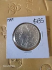 1887 90% Silver Morgan Dollar Brilliant Uncirculated