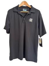 PGA Tour Men s Airflux Size Medium Polo Golf Shirt Black NWT 50 Short Sleeve