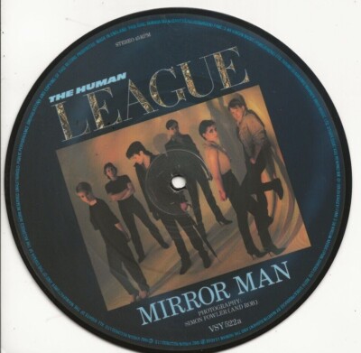 HUMAN LEAGUE MIRROR MAN NEW UNPLAYED 1982 UK PICTURE DISC SINGLE, MINT CONDITION