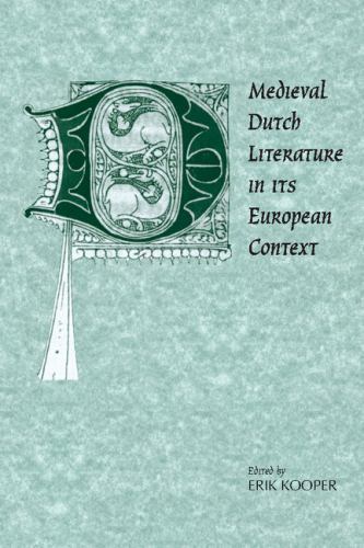 Medieval Dutch Literature its European Context Erik Koo… Hardcover 9780521402224