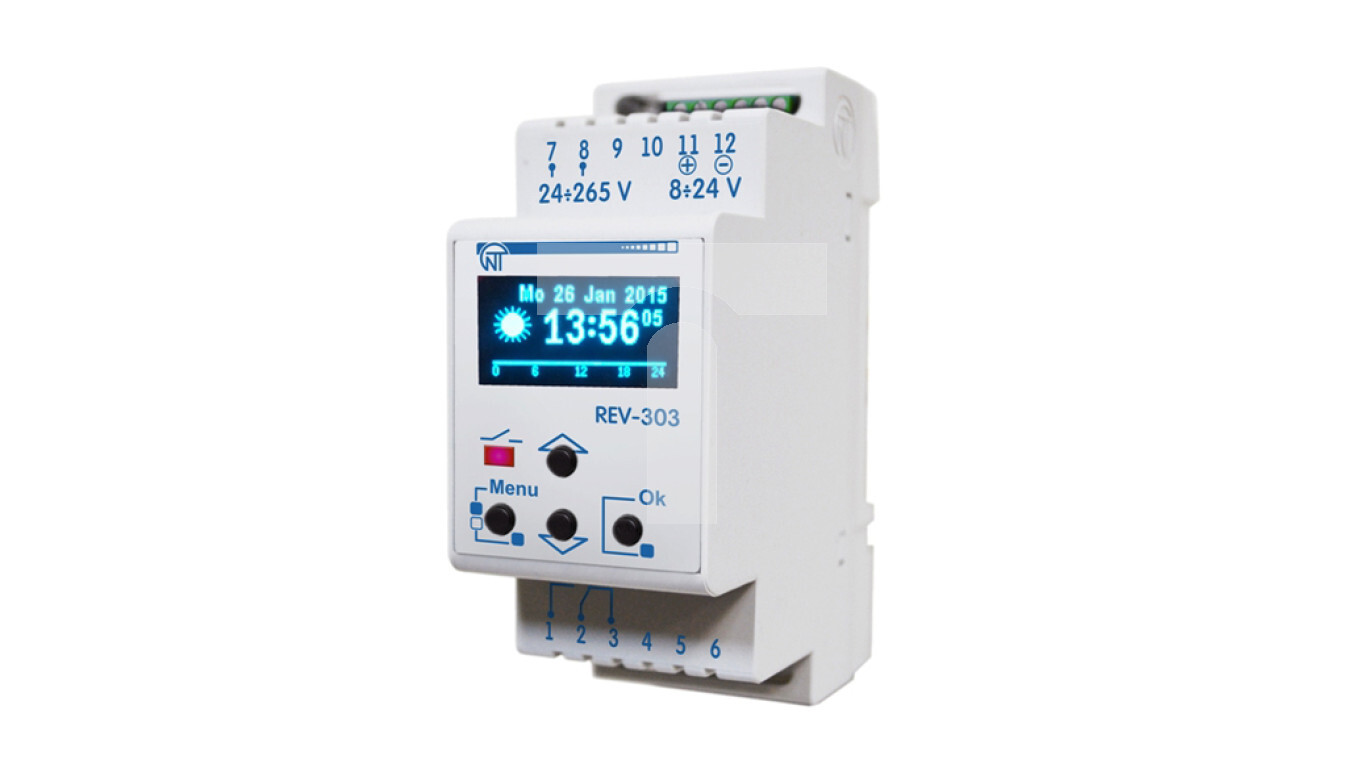 Digital astronomical clock single-channel counting range 1 year 24-265V A /T2UK