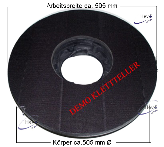 Treibteller z. B. für Fimap Magna 100 Klett-Vollbelag - 505 mm Ø Super winst