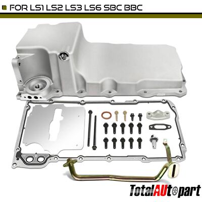 LS Swap Retrofit Low Profile Oil Pan Kit for GM LS2 LS1 LS3 Engine 55-87 302-1