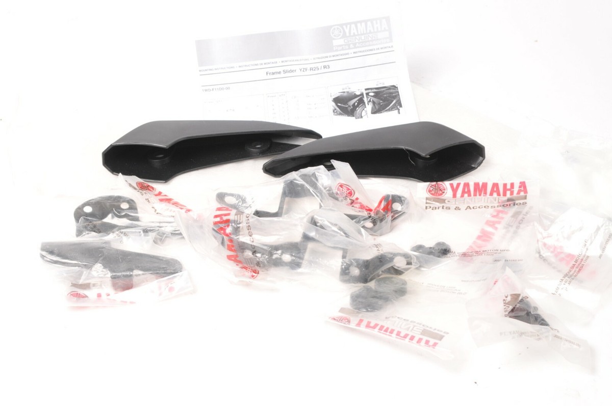 NEW Genuine Yamaha 1WD-F11D0-00 YZF-R3 Frame Slider Kit Set 1WD