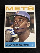 CHOO CHOO COLEMAN 1964 TOPPS SIGNED AUTOGRAPHED CARD #251 NEW YORK METS