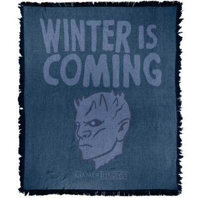 Game of Thrones Blanket 50''x60'' The Warning Winter is Coming Throw Official