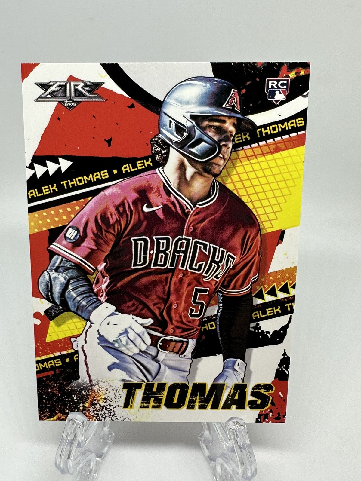 2022 Topps Fire Alek Thomas RC Arizona Diamondbacks #117 Rookie Card