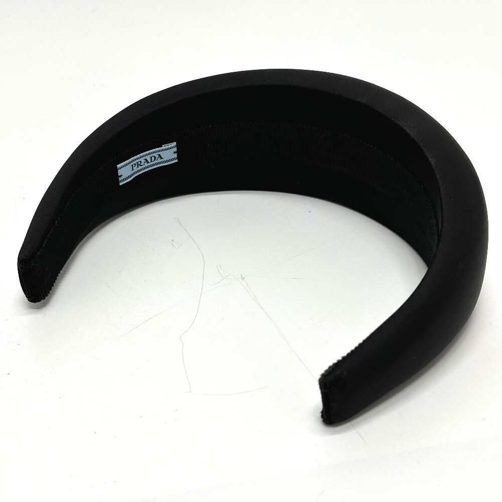 【PRADA】プラダ ロゴ プレックス ヘッドバンド PRADA Triangle logo hair accessory Hair band head band Nylon