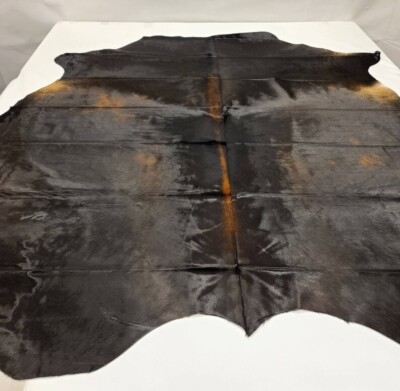 High End Colombian Large Natural Cowhide Rug/Skin, Hair on Cowhide 78''x76'' CL-45