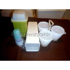 Lot VTG Tupperware Pickle Keeper Cheese Keeper Midgets Condiment Server Some New