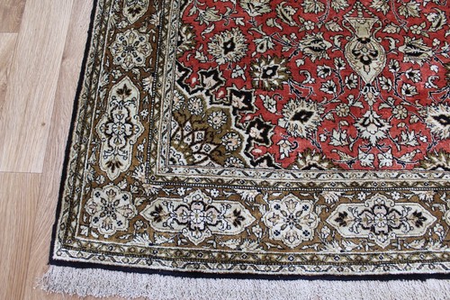 AN OUTSTANDING HANDMADE KASHMIR SILK RUG WITH SUPERB COLORS 165 X 105 CM - Picture 4 of 20