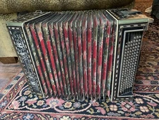 OOAK Antique victorian 1888 accordion castelfidardo italia crucianelli pau sante