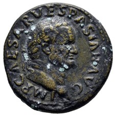 VESPASIAN (69-79). Dupondius. Antioch or Rome mint for use in the East
