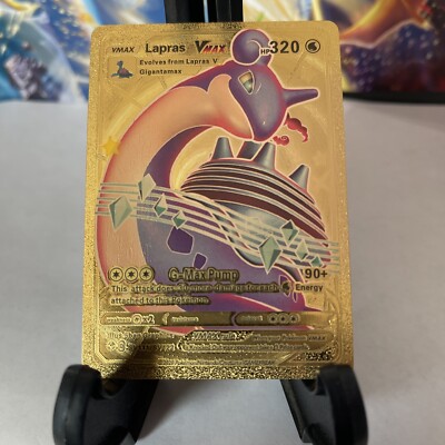 Lapras VMAX SV111/SV122 HP320 - Gold Foil 🔥Fan Art 🔥 - NM | eBay