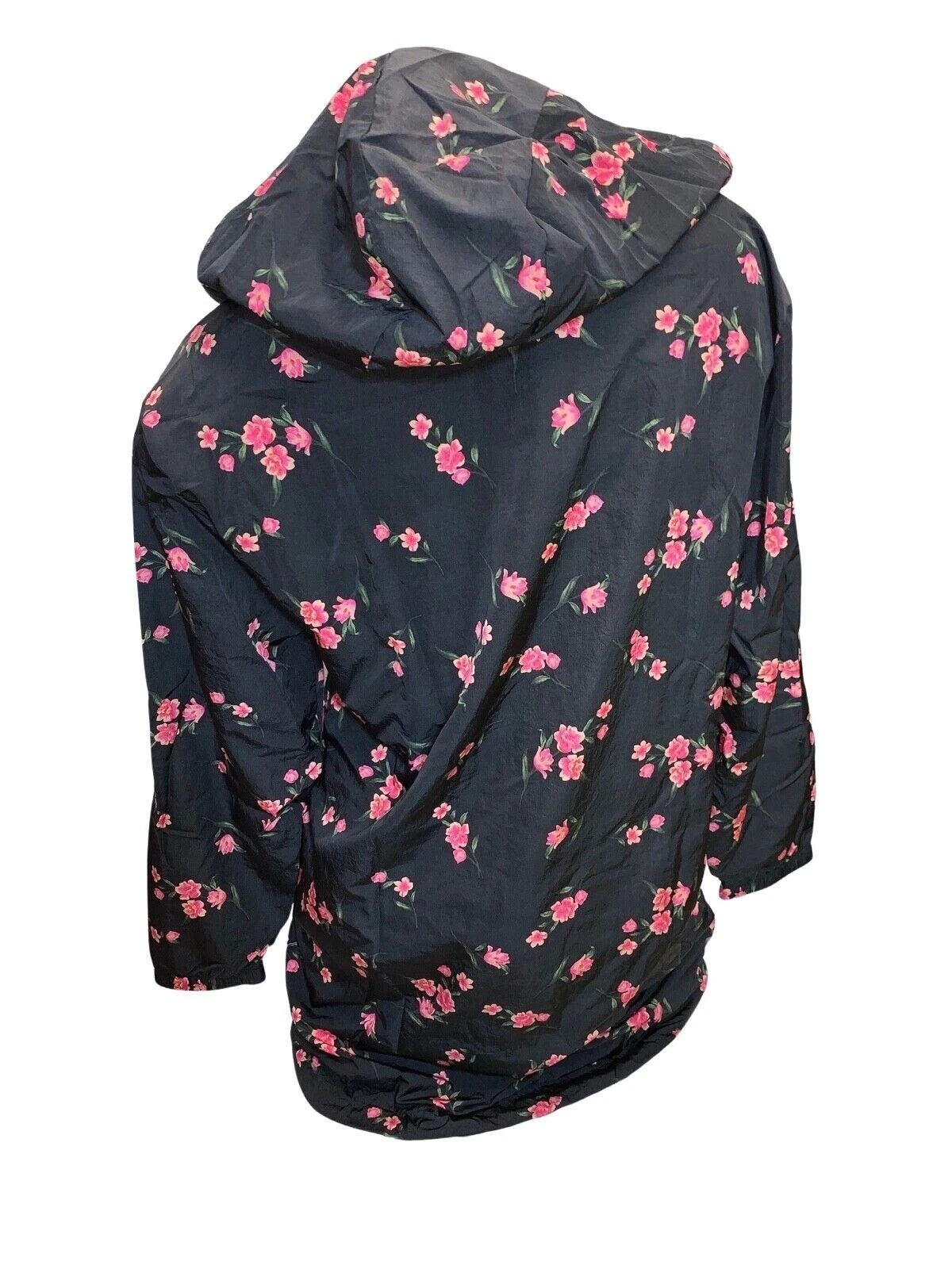 UNDERCOVER Giacca a vento lunga rosa Victoria's Secret Anorak taglia XS Small nera nuova con etichetta