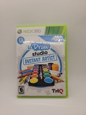 uDraw Studio Instant Artist Microsoft Xbox 360 Complete Manual Tested