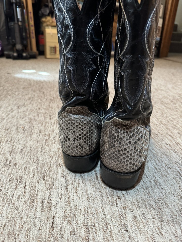 Dan Post Mens Exotic Python Snakeskin Manning Cowboy Western Boots Size