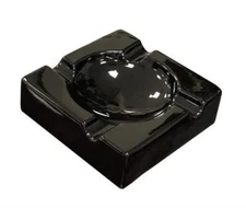 Black Ceramic Cigar Ashtray