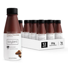 Soylent Creamy Chocolate Meal Replacement Shake Ready-to-Drink Plant Based