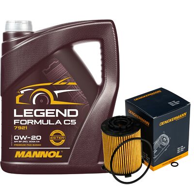 DENCKERMANN Ölfilter MANNOL 0W-20 Legend Formula C5 5L für Volvo XC60 II 2.0 D4