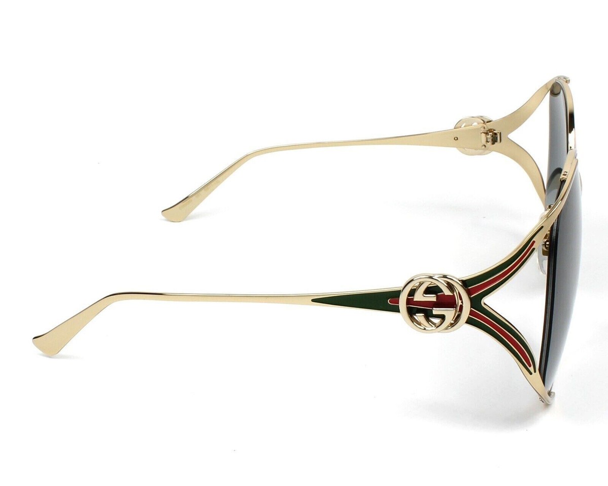Gucci GG0225S 001 Gold Sunglasses with Gradient Lens - #201 nwd | eBay