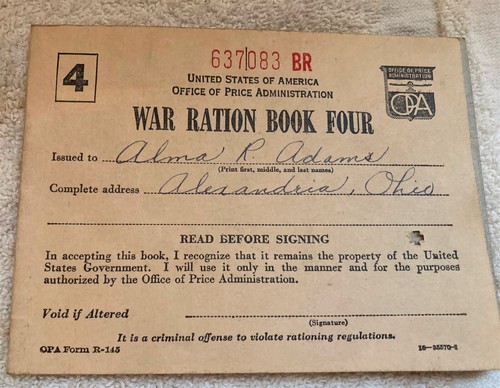WWII Rations Books Carrying Cases Dr. License Adams Family Westerville Ohio - Picture 15 of 18