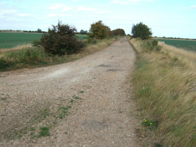 Photo 6x4 Greenland straight ahead north of Clenchwarton Track north of C c2009