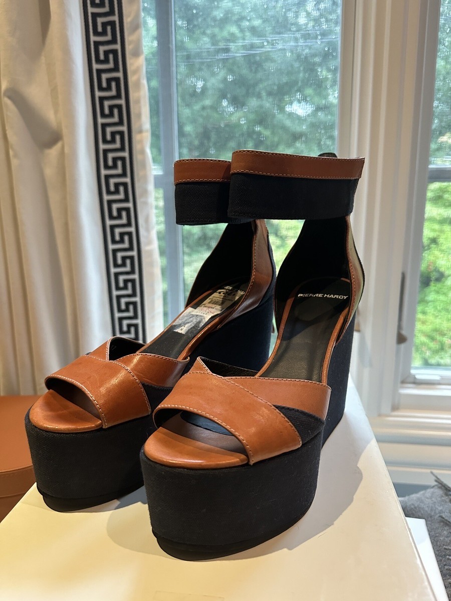 Pierre Hardy Platform Sandal Wedge 37 | eBay