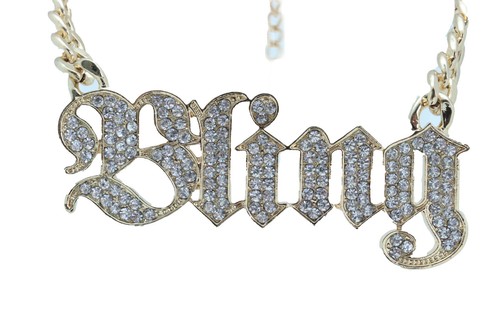 Women Gold Metal Chain Bracelet Western Fashion Big BLING Shoe Charm Fancy Look - Picture 5 of 12
